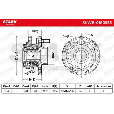 Wheel Bearing Stark SKWB-0180933 SKWB-0180933 - photo 6