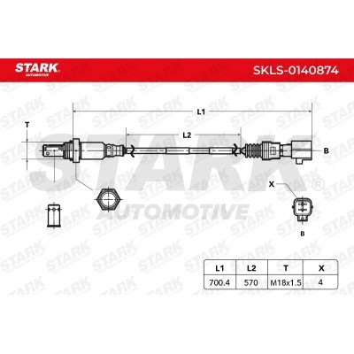 Lambda (Oxygen) Sensor Stark SKLS-0140874 SKLS-0140874 - photo 10