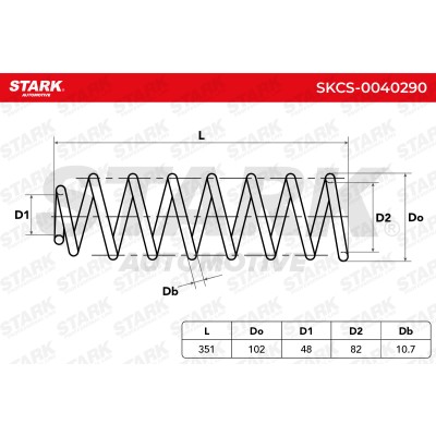 Suspension Spring Stark SKCS-0040290 SKCS-0040290 - photo 4