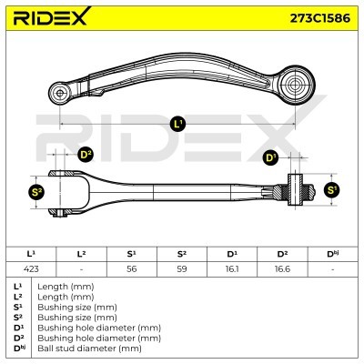 Control Arm RIDEX 273C1586 273C1586 - photo 6
