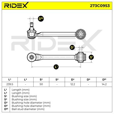 Control Arm RIDEX 273C0953 273C0953 - photo 6