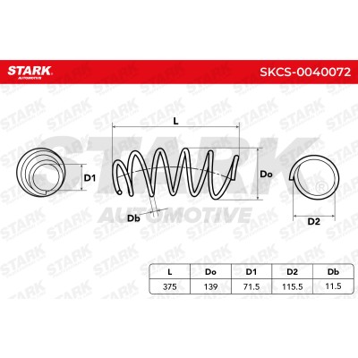 Suspension Spring Stark SKCS-0040072 SKCS-0040072 - photo 5