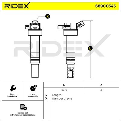 Ignition Coil RIDEX 689C0345 689C0345 - photo 5