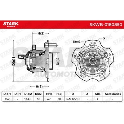 Wheel Bearing Stark SKWB-0180850 SKWB-0180850 - photo 6