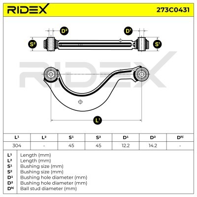 Control Arm RIDEX 273C0431 273C0431 - photo 6