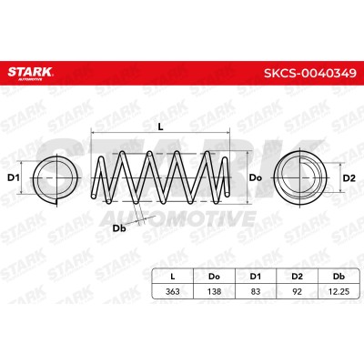 Suspension Spring Stark SKCS-0040349 SKCS-0040349 - photo 5