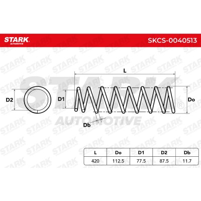 Suspension Spring Stark SKCS-0040513 SKCS-0040513 - photo 4