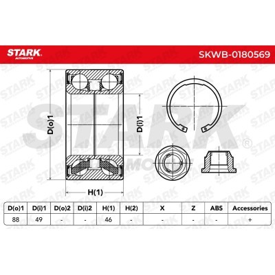 Wheel Bearing Stark SKWB-0180569 SKWB-0180569 - photo 2
