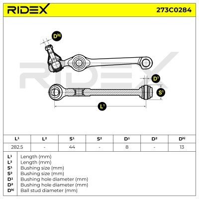 Control Arm RIDEX 273C0284 273C0284 - photo 4