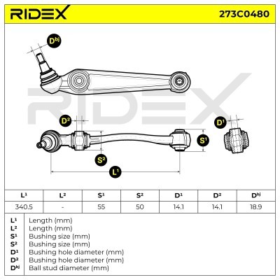 Control Arm RIDEX 273C0480 273C0480 - photo 5