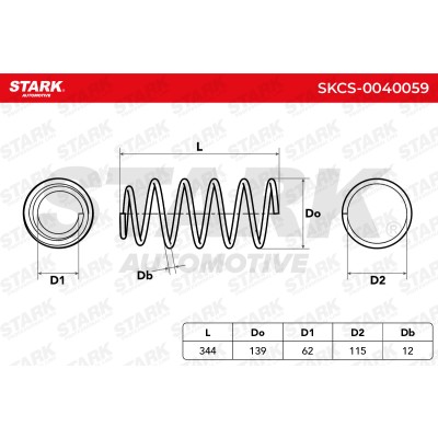 Suspension Spring Stark SKCS-0040059 SKCS-0040059 - photo 5