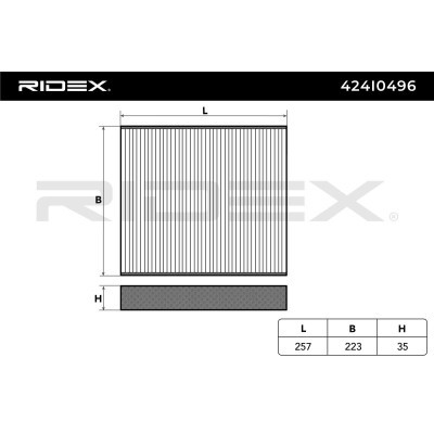 Cabin Air Filter RIDEX 424I0496 424I0496 - photo 6