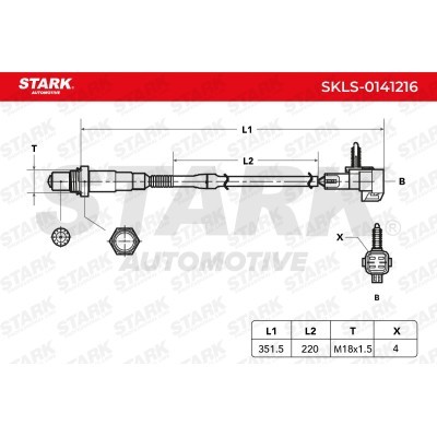 Lambda (Oxygen) Sensor Stark SKLS-0141216 SKLS-0141216 - photo 5