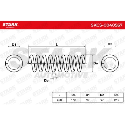 Suspension Spring Stark SKCS-0040567 SKCS-0040567 - photo 4