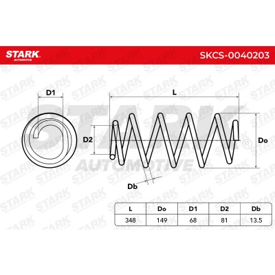Suspension Spring Stark SKCS-0040203 SKCS-0040203 - photo 5