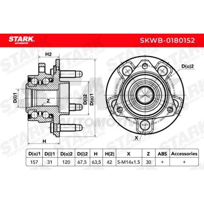 Wheel Bearing Stark SKWB-0180152 SKWB-0180152 - photo 6