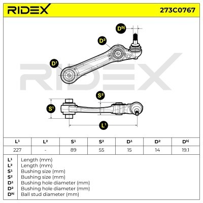 Control Arm RIDEX 273C0767 273C0767 - photo 4