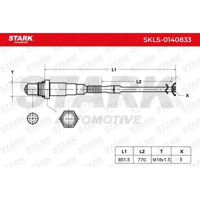 Lambda (Oxygen) Sensor Stark SKLS-0140833 SKLS-0140833 - photo 6