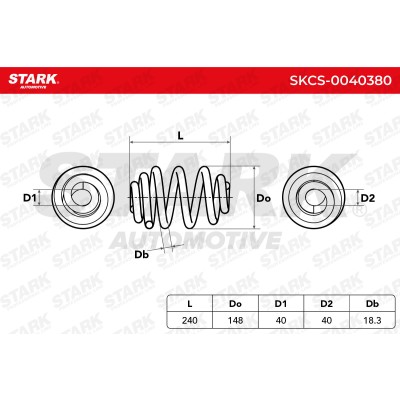 Suspension Spring Stark SKCS-0040380 SKCS-0040380 - photo 5