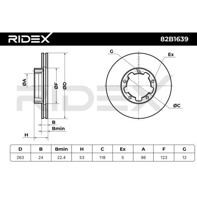 Brake Disc RIDEX 82B1639 82B1639 - photo 8