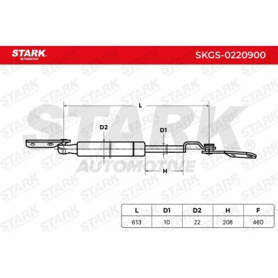 Gas Spring, boot-/cargo area Stark SKGS-0220900 SKGS-0220900 - photo 5