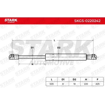 Gas Spring, boot-/cargo area Stark SKGS-0220242 SKGS-0220242 - photo 3