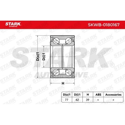 Wheel Bearing Stark SKWB-0180167 SKWB-0180167 - photo 2