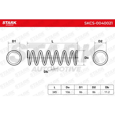 Suspension Spring Stark SKCS-0040021 SKCS-0040021 - photo 5