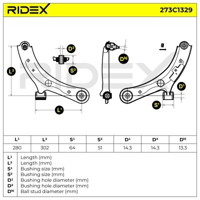 Control Arm RIDEX 273C1329 273C1329 - photo 5