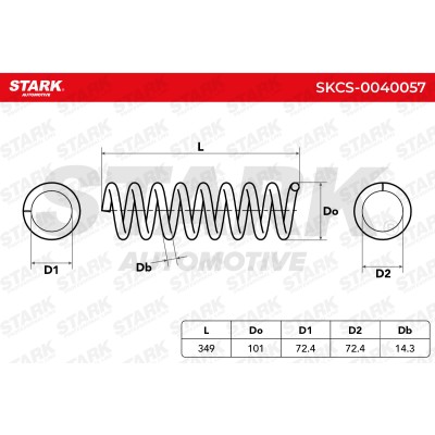 Suspension Spring Stark SKCS-0040057 SKCS-0040057 - photo 5