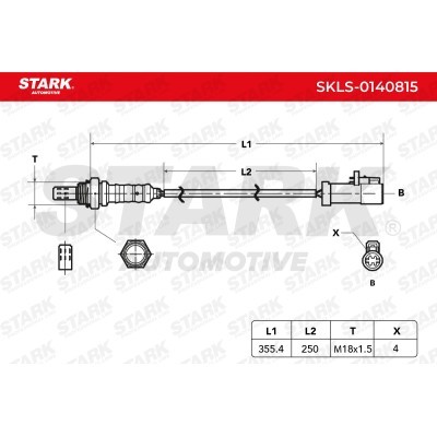 Lambda (Oxygen) Sensor Stark SKLS-0140815 SKLS-0140815 - photo 6