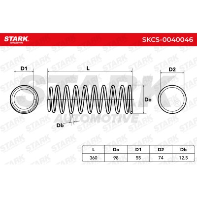 Suspension Spring Stark SKCS-0040046 SKCS-0040046 - photo 6
