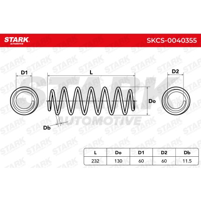 Suspension Spring Stark SKCS-0040355 SKCS-0040355 - photo 6