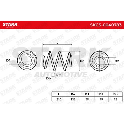 Suspension Spring Stark SKCS-0040783 SKCS-0040783 - photo 4