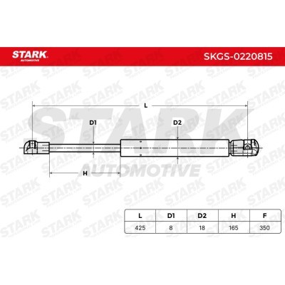 Gas Spring, boot-/cargo area Stark SKGS-0220815 SKGS-0220815 - photo 6