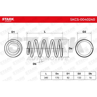 Suspension Spring Stark SKCS-0040240 SKCS-0040240 - photo 6