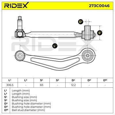 Control Arm RIDEX 273C0046 273C0046 - photo 7