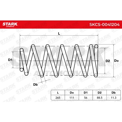 Suspension Spring Stark SKCS-0041204 SKCS-0041204 - photo 4