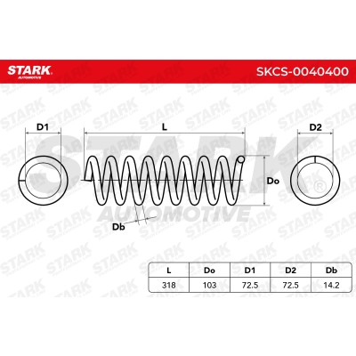 Suspension Spring Stark SKCS-0040400 SKCS-0040400 - photo 5