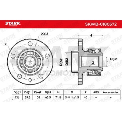 Wheel Bearing Stark SKWB-0180572 SKWB-0180572 - photo 5