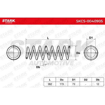 Suspension Spring Stark SKCS-0040905 SKCS-0040905 - photo 5