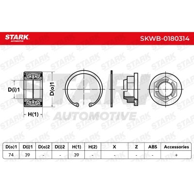 Wheel Bearing Stark SKWB-0180314 SKWB-0180314 - photo 2