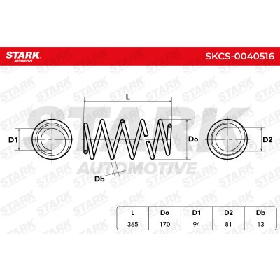 Suspension Spring Stark SKCS-0040516 SKCS-0040516 - photo 5