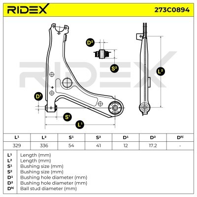 Control Arm RIDEX 273C0894 273C0894 - photo 5