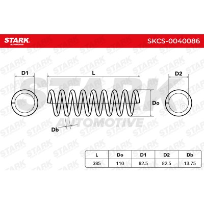 Suspension Spring Stark SKCS-0040086 SKCS-0040086 - photo 6