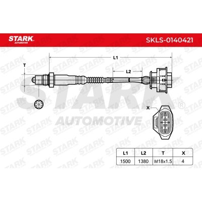 Lambda (Oxygen) Sensor Stark SKLS-0140421 SKLS-0140421 - photo 7