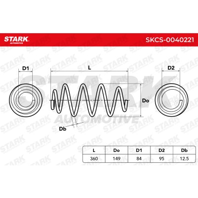 Suspension Spring Stark SKCS-0040221 SKCS-0040221 - photo 5