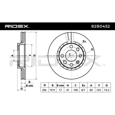 Brake Disc RIDEX 82B0452 82B0452 - photo 4