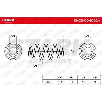 Suspension Spring Stark SKCS-0040024 SKCS-0040024 - photo 2