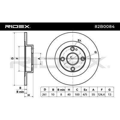Brake Disc RIDEX 82B0084 82B0084 - photo 6